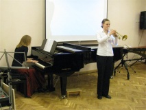 Riina Reismaa (trompet) ja Martina Võrk