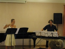 Külalisesinejad Heili Rosin (flööt) ja Heigo Rosin (marimba)
