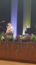 Harri Talvik (baritonhorn) ja õp Erene Petrova (klaver)